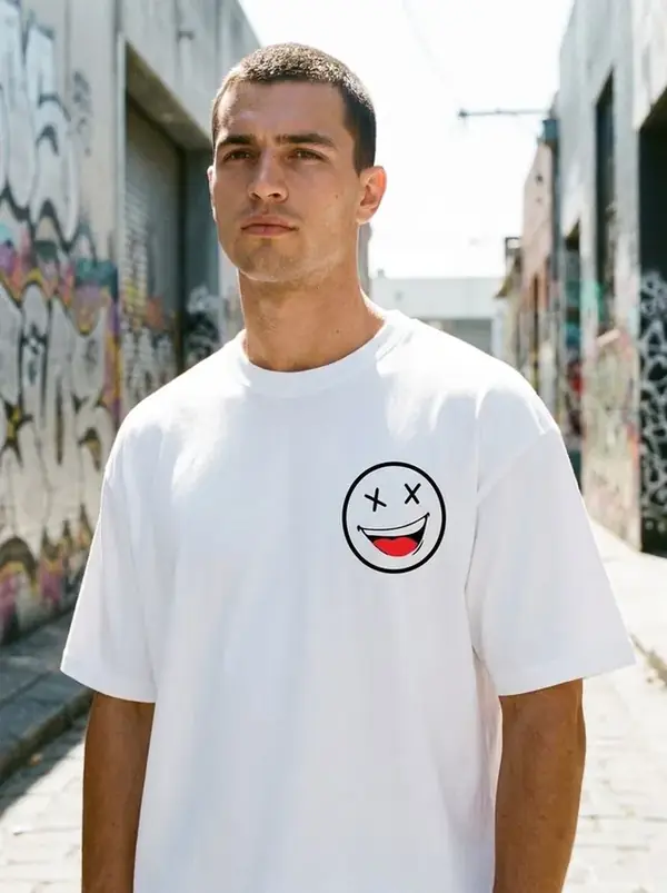 Dead Happy Tee — White