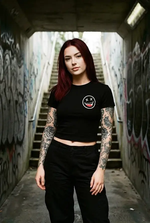 Dead Happy Crop — Black