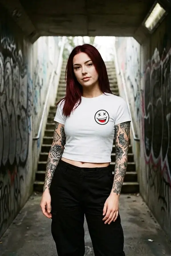 Dead Happy Crop — White