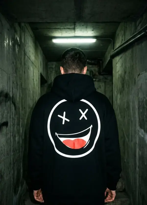 Dead Happy Hood — Black — back