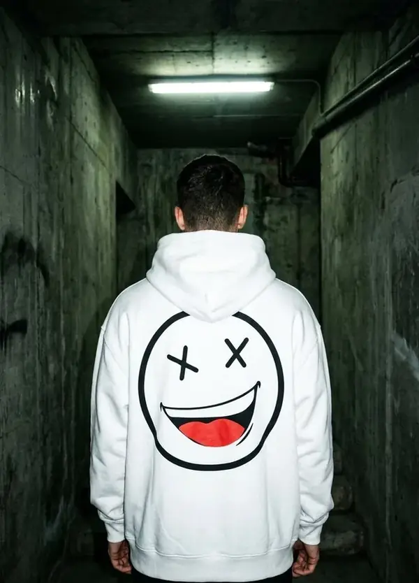 Dead Happy Hood — White — back